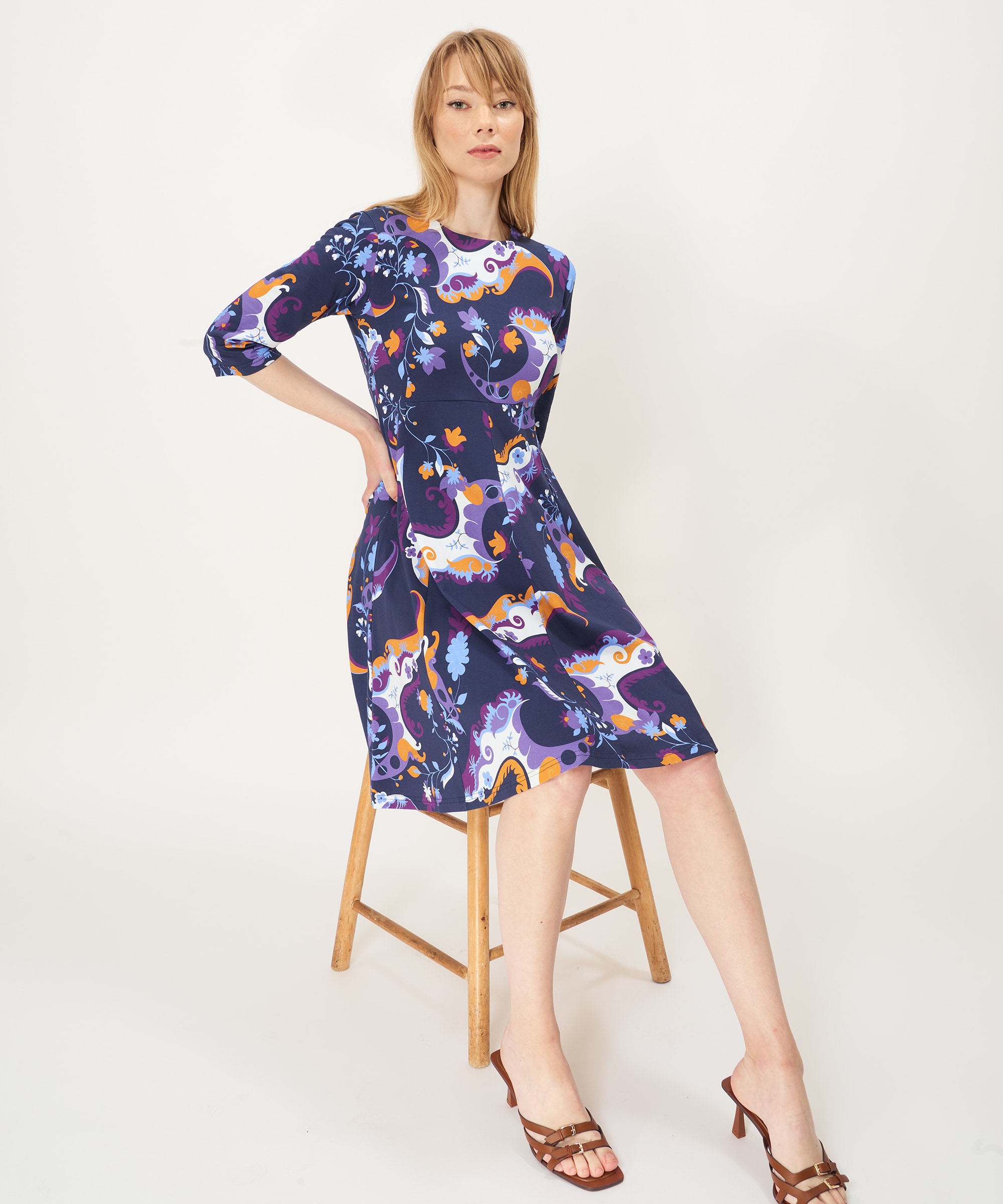 Gry Dress Navy