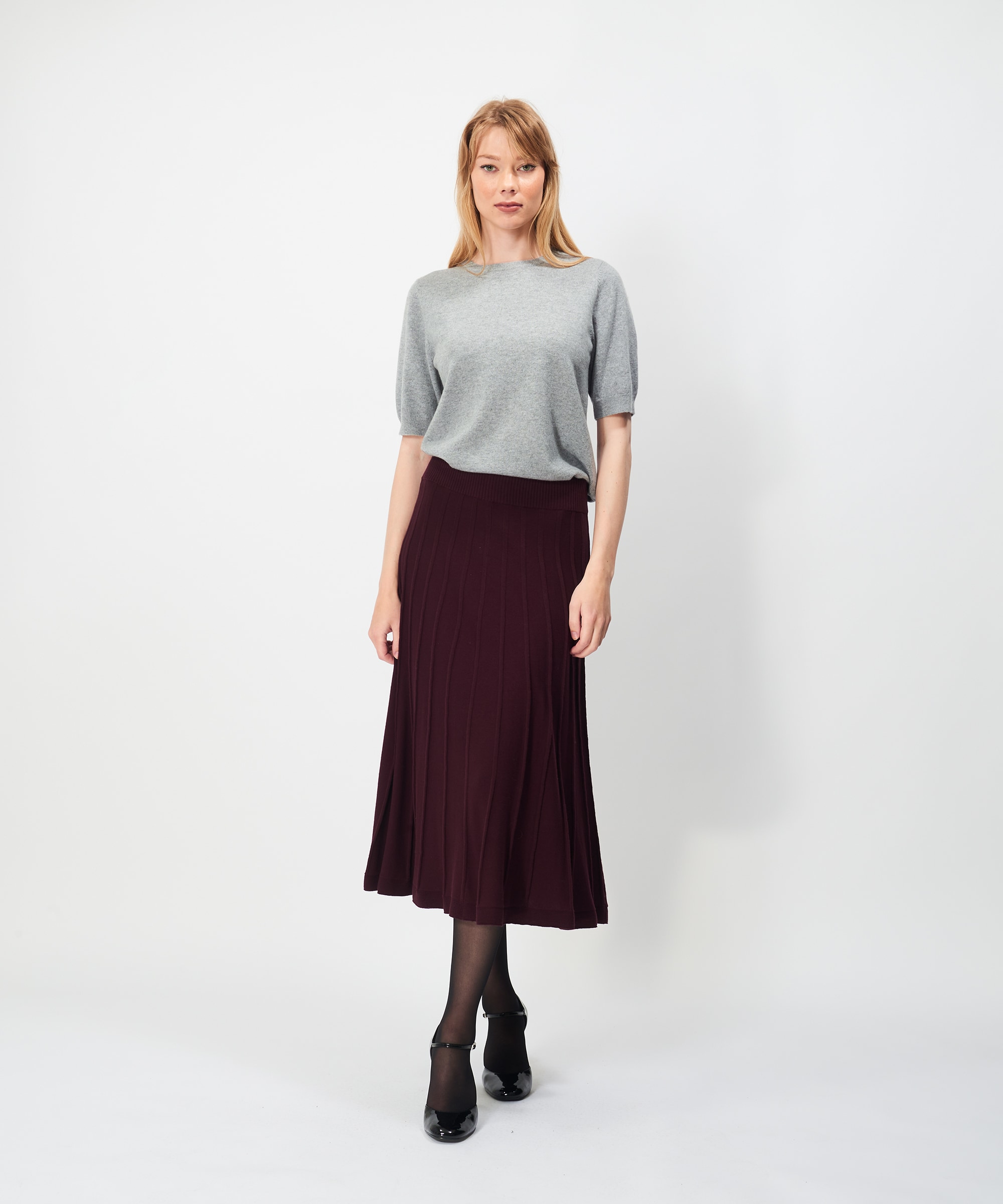 Klara Skirt Burgundy