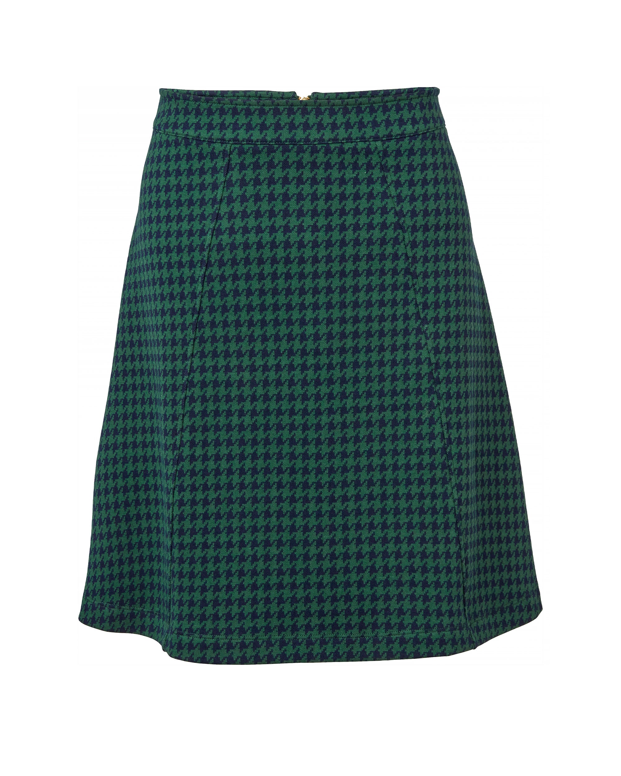 Madeleine Dogtooth Skirt Dkgreen